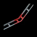 Угол лестничный верт. внутр. 45 гр. 70х400х1,2 мм