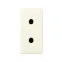 Розетка 2P узкая под вилку CEE 7/16 16А 250В S27 слоновая кость