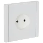 FORTE@PIANO Розетка 1-местная без заземления с защитными шторками винтовое крепление 10А FP217 белый IEK