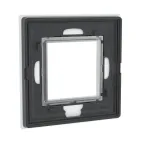 Рамка из натурального стекла,, ''Avanti'', светло-серая, 2 модуля