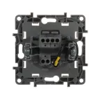 ETIKA Переключатель одноклавишный с подсветкой белый автоматические зажимы 10AX