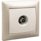 VALENA Рамка 1 пост белая/серебро