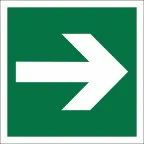 Пиктограмма (Пластина) "Направляющая стрелка" BL-2020B.E02-01 | a21285 | Белый свет
