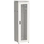                  Шкаф сетевой 19дюйм LINEA N 42U 600х800 мм перфорированная передняя дверь серый
               