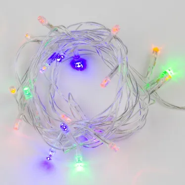 Гирлянда светодиодная   ULD-S0250-020/STA MULTI IP20  2,5м. 20 светодиодов. Разноцветный свет. шнур прозрачный. | UL-00005481 | Uniel
