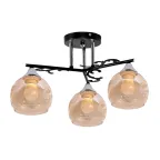 Светильник 11277В-2/3 черн.хром (Плафон 8425) НПБ 01-3х60-209 Е27 ИУ Светильник потолочный