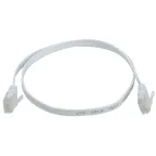 Патч-корд плоский категории 6 UTP 0.5м белый