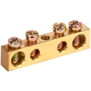 Шина PEN земля-ноль 6х9мм 4/1 (4группы/крепеж по центру)