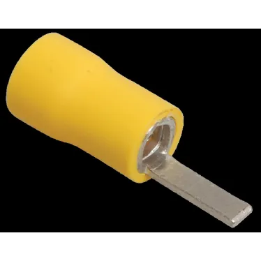 Наконечник плоский изолированный НпИш 4.0-6.0 желтый (100шт)