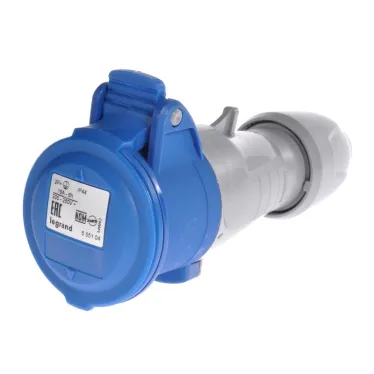 Розетка кабельная переносная 16A 2K+З 230B IP44