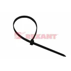 Хомут-стяжка кабельная нейлоновая 200x7,6 мм, черная, упаковка 100 шт, REXANT