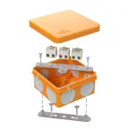 Коробка огнестойкая для о/п двухкомпонентная 60-0210-FR2.5-6 Е15-Е120 80х80х40