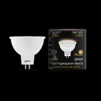 Лампа светодиодная LED 5 Вт 500 лм 3000К софит MR16 теплый GU5.3 AC/DC 12В низковольтная Black Gauss