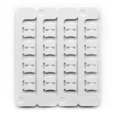 Маркировка бабочка Dкаб-1.9-4.1мм L-15мм (16шт на пластине)