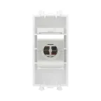 Avanti Компьютерная розетка RJ-45 без шторки модульная кат.5е экранированная Белое облако 1 модуль