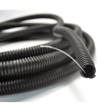 Труба гофрированная ПНД d-20мм с зондом черная (50м) IEK