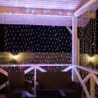 Гирлянда "Сеть" 2,5х2,5м, черный ПВХ, 432 LED Красные/Синие | 215-033 | NEON-NIGHT