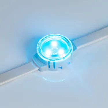 Модуль управляемый SOLEX-SPI-3535-3-12V RGB 120deg (D30x16mm, 0.75W, IP67) | 029240 | Arlight