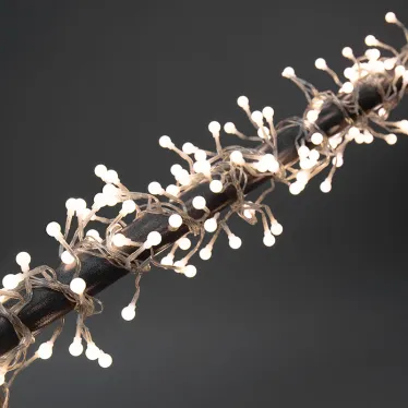 Гирлянда "Мишура LED"  3 м  прозрачный ПВХ, 288 диодов, цвет ТЕПЛЫЙ БЕЛЫЙ | 303-606 | NEON-NIGHT