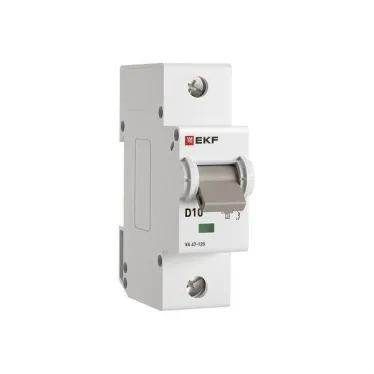 Автоматический выключатель ВА 47-125 1P 10А (D) 15кА PROXIMA  | mcb47125-1-10D | EKF