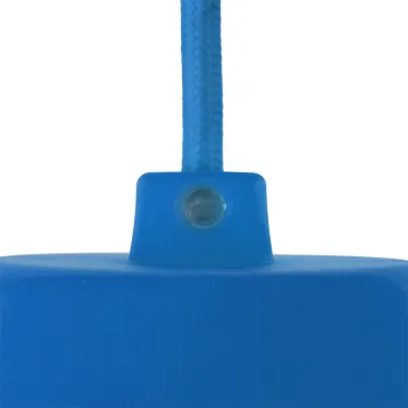 Патрон E27 силиконовый со шнуром 1 м синий | 11-8885 | Rexant