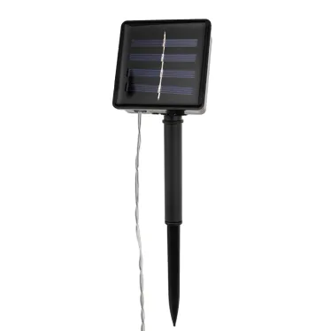 Гирлянда светодиодная на солнечной батарее "Звезды" 12 LED ТЕПЛЫЙ БЕЛЫЙ 1,2 метра | 303-070 | NEON-NIGHT