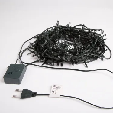 Гирлянда "Твинкл Лайт" 15 м, темно-зеленый ПВХ, 120 LED, цвет белый | 303-055 | NEON-NIGHT