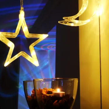 Фигура светодиодная "Звездочка" на присоске с подвесом, цвет ТЕПЛЫЙ БЕЛЫЙ | 501-011 | NEON-NIGHT