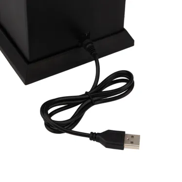 Светодиодный камин Старинные часы с эффектом живого огня 14,7x11,7x25 см, черный, батарейки 2хС (не в комплекте) USB | 511-020 | NEON-NIGHT