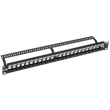 Патч-панель модульная UTP 24 порта 1U