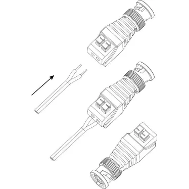 Разъем R-BNC04 штекер BNC с быстрозажимной колодкой