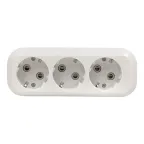 Колодка 3 гнезда с заземлением 16А Эксперт