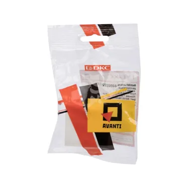 Avanti Выключатель двухполюсный одноклавишный модульный Белое облако 2 модуля