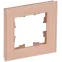 BRITE Рамка 1 пост РУ-1-2-БрП стекло персиковый матовый IEK