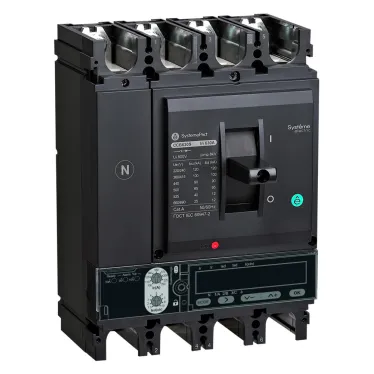 Выключатель автоматический в литом корпусе SYSTEMEPACT CCB400 150KA 4P4D S5.3E 400A рычаг
