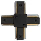 Коннектор TR-1PA-СX-BK X-образный для однофазного шинопровода черный