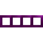 ETIKA Рамка 4 поста сливовая