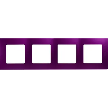 ETIKA Рамка 4 поста сливовая
