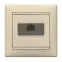 VALENA Розетка компьютерная RJ45 категория 6 1 выход UTP слоновая кость на захватах