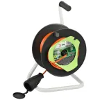 Удлинитель силовой RP-1-2x1-30m на пластиковой катушке без заземления 1 розетка 30м ПВС 2x1мм2