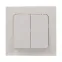 Стокгольм Выключатель 2-кл. 10А белый