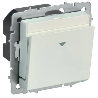 BRITE Выключатель карточный 30А ВС10-1-8-БрЖ жемчуг IEK