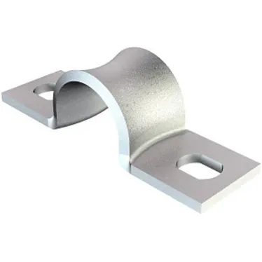 Скоба крепежная металлическая двухлапковая 7мм