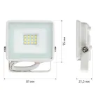 Прожектор светодиодный уличный LPR-023-W-65K-010 10Вт 6500K 800Лм IP65 белый