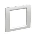 Рамка универсальная 2 модуля серая металлик