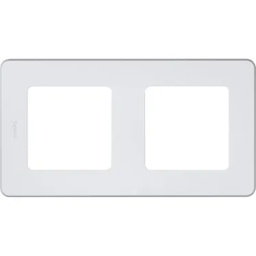 Рамка 2 поста INSPIRIA белая