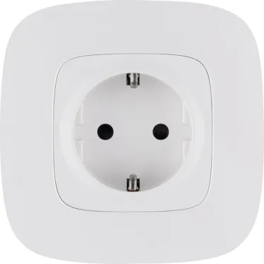 Valena ALLURE Розетка силовая 2К+З 16А 250В с лицевой панелью винтовые зажимы со шторками белая