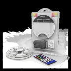 Лента светодиодная LED 5050/30RGB+30W-SMD 6 Вт/м 390 лм/м RGBW DC 12В IP20 10мм комплект лента и драйвер (блистер 5м) Basic Gauss