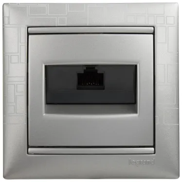 VALENA Рамка 1 пост алюминий модерн