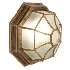 Светильник НБУ-60w Е27 IP44 черное золото